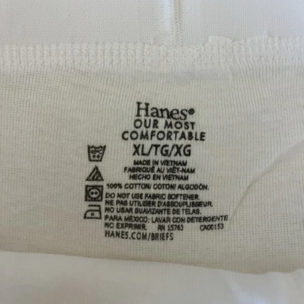 Hanes Tagless Underwear Men's‎ XL Comfort Cotton Flex 3 Briefs/4 T-shirts NEW